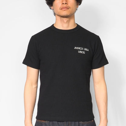AVIREX アビレックス Tシャツ 半袖 ワッフル サーマル バックプリント U.S.COAST GUARD (7836134009)