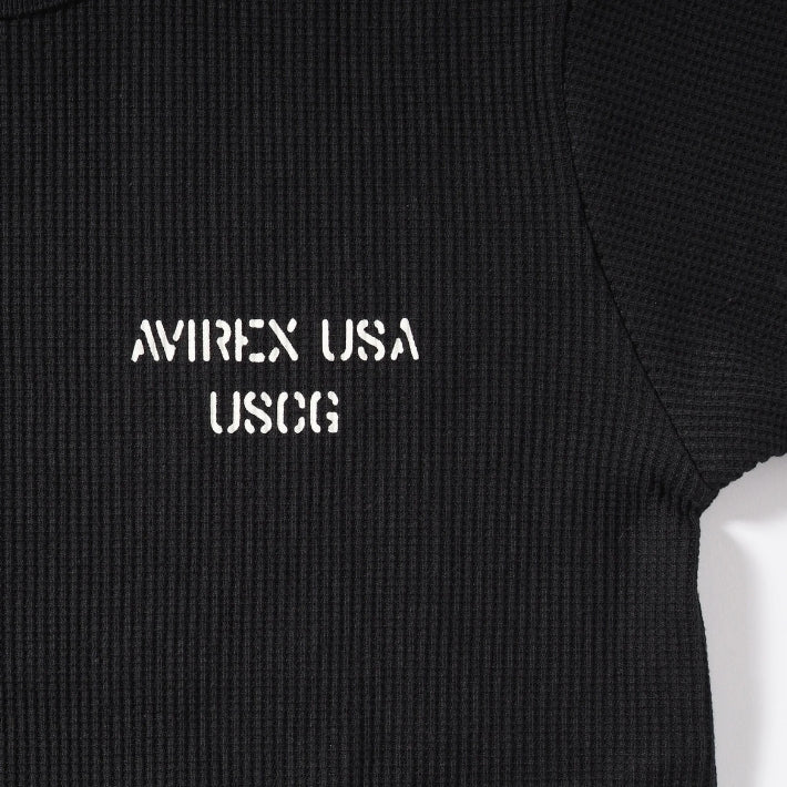 AVIREX アビレックス Tシャツ 半袖 ワッフル サーマル バックプリント U.S.COAST GUARD (7836134009)