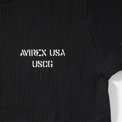 AVIREX アビレックス Tシャツ 半袖 ワッフル サーマル バックプリント U.S.COAST GUARD (7836134009)