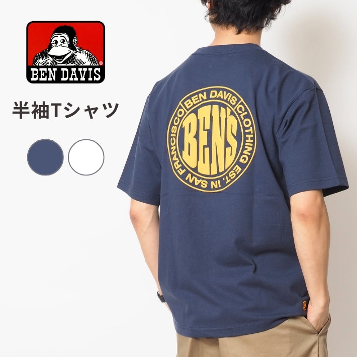 BEN DAVIS ベンデイビス Tシャツ 半袖 サークルロゴ (C-26580008)