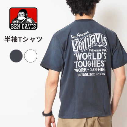 BEN DAVIS ベンデイビス Tシャツ 半袖 オールドロゴ バックプリント (C-26580005)