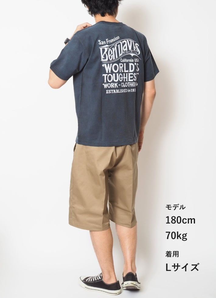 BEN DAVIS ベンデイビス Tシャツ 半袖 オールドロゴ バックプリント (C-26580005)