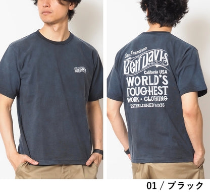 BEN DAVIS ベンデイビス Tシャツ 半袖 オールドロゴ バックプリント (C-26580005)