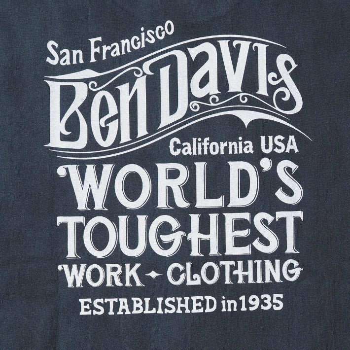 BEN DAVIS ベンデイビス Tシャツ 半袖 オールドロゴ バックプリント (C-26580005)