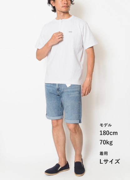 BEN DAVIS ベンデイビス ヘンリーネック Tシャツ 半袖 ワンポイント (C-26580037)