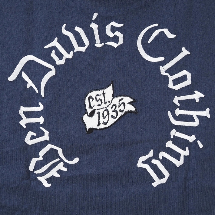 BEN DAVIS ベンデイビス Tシャツ 半袖 サークル オールドイングリッシュ ロゴ 刺繍 (C-26580040)