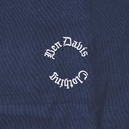 BEN DAVIS ベンデイビス Tシャツ 半袖 サークル オールドイングリッシュ ロゴ 刺繍 (C-26580040)