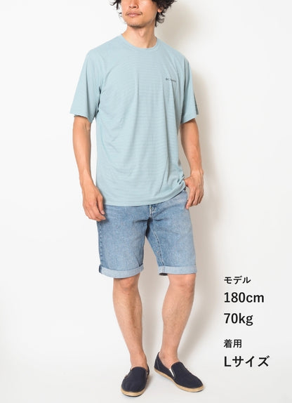 COLUMBIA コロンビア Tシャツ 半袖 オムニフリーズゼロ アイス 接触冷感 吸湿速乾 消臭 (PG1694)