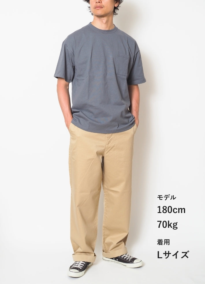 Goodwear グッドウェア 涼しい Tシャツ 半袖 接触冷感 吸水速乾 ポケット付き ビッグシルエット (2W7-15225)