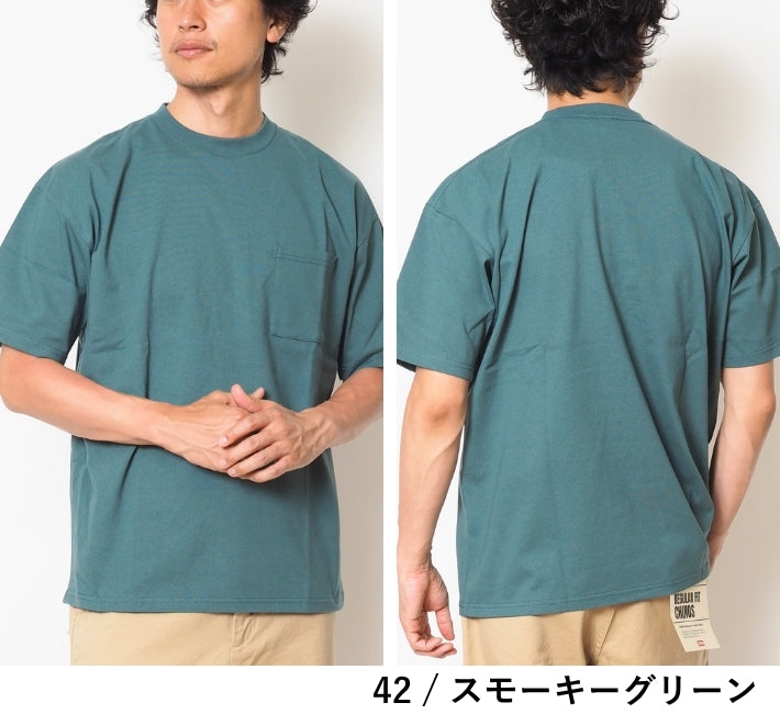 Goodwear グッドウェア 涼しい Tシャツ 半袖 接触冷感 吸水速乾 ポケット付き ビッグシルエット (2W7-15225)