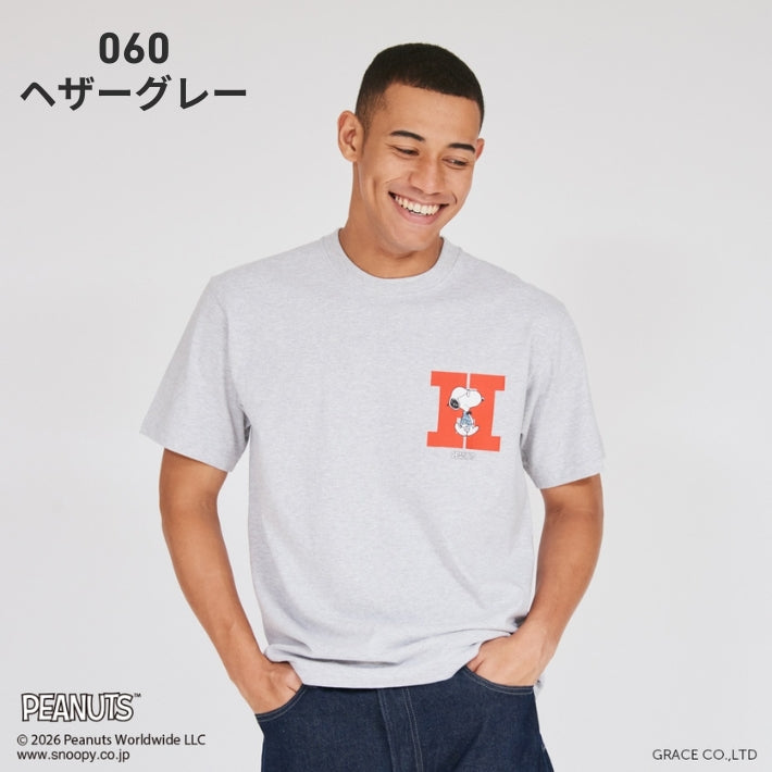 HANES×PEANUTS ヘインズ ピーナッツ ビーフィー Tシャツ コラボ ワンポイントH (HM1-D003)