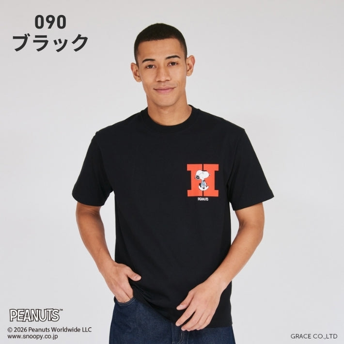 HANES×PEANUTS ヘインズ ピーナッツ ビーフィー Tシャツ コラボ ワンポイントH (HM1-D003)