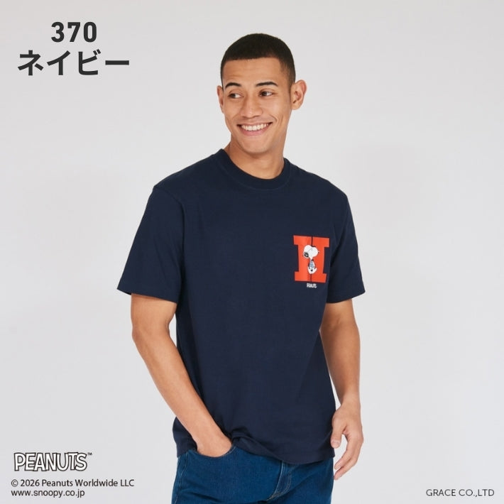 HANES×PEANUTS ヘインズ ピーナッツ ビーフィー Tシャツ コラボ ワンポイントH (HM1-D003)