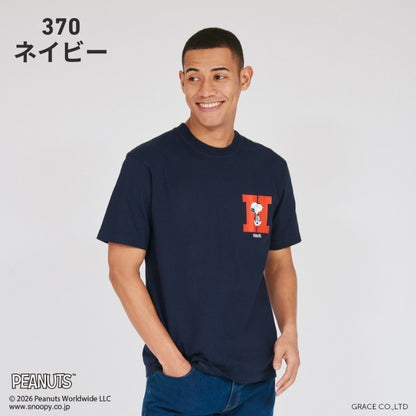HANES×PEANUTS ヘインズ ピーナッツ ビーフィー Tシャツ コラボ ワンポイントH (HM1-D003)