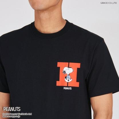 HANES×PEANUTS ヘインズ ピーナッツ ビーフィー Tシャツ コラボ ワンポイントH (HM1-D003)