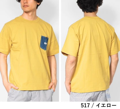 Lee リー Tシャツ 半袖 デニムポケット ロゴ (LT3188)