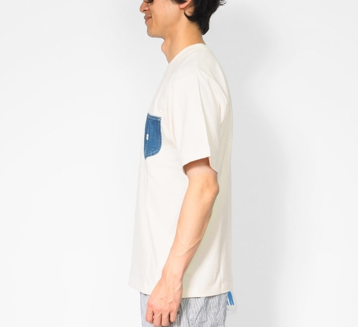 Lee リー Tシャツ 半袖 デニムポケット ロゴ (LT3188)