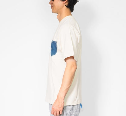 Lee リー Tシャツ 半袖 デニムポケット ロゴ (LT3188)