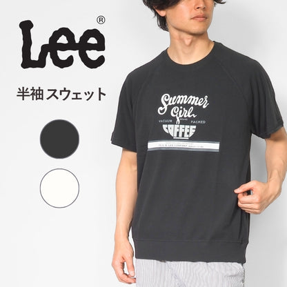 Lee リー Tシャツ 半袖 スウェット 裏毛 薄手 ロゴ プリント (LT3240)