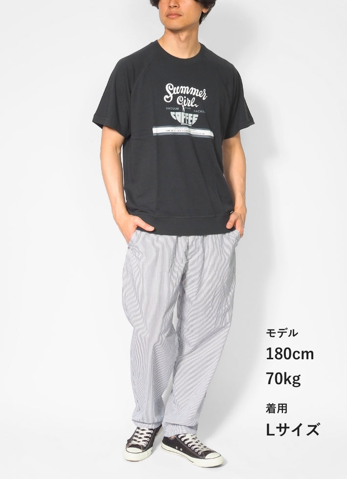 Lee リー Tシャツ 半袖 スウェット 裏毛 薄手 ロゴ プリント (LT3240)