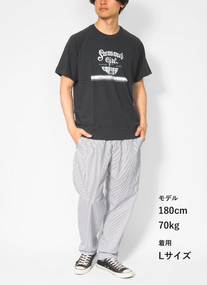Lee リー Tシャツ 半袖 スウェット 裏毛 薄手 ロゴ プリント (LT3240)