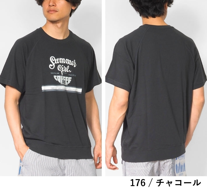 Lee リー Tシャツ 半袖 スウェット 裏毛 薄手 ロゴ プリント (LT3240)