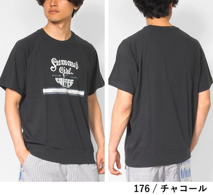 Lee リー Tシャツ 半袖 スウェット 裏毛 薄手 ロゴ プリント (LT3240)