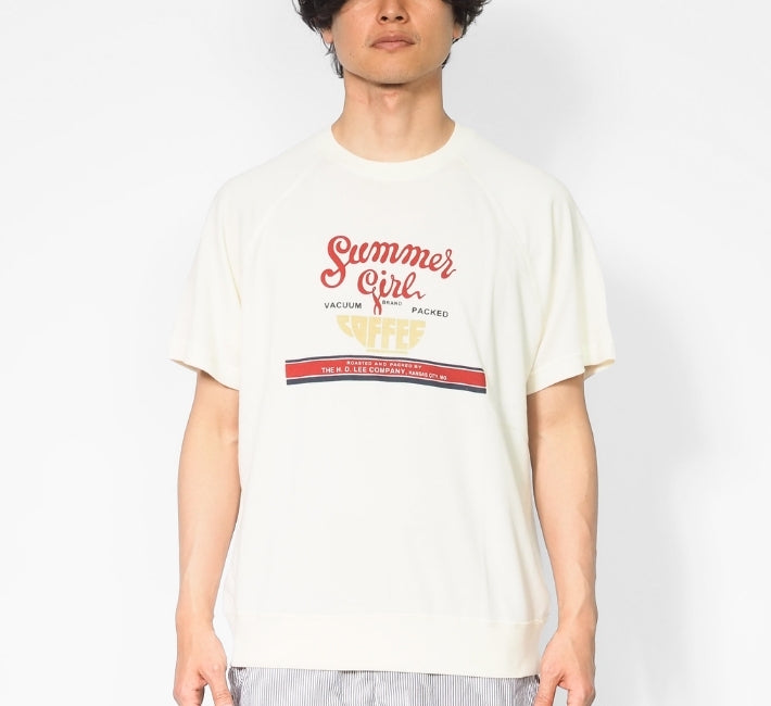 Lee リー Tシャツ 半袖 スウェット 裏毛 薄手 ロゴ プリント (LT3240)