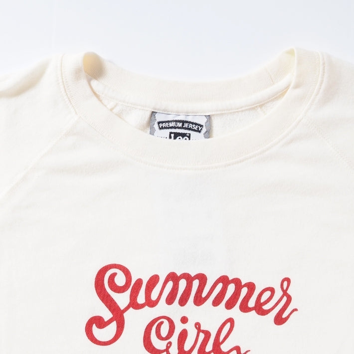 Lee リー Tシャツ 半袖 スウェット 裏毛 薄手 ロゴ プリント (LT3240)