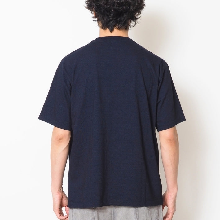 MOMOTARO JEANS 桃太郎ジーンズ Tシャツ 半袖 ポケット 二本線 日本製 (MXTS1040)