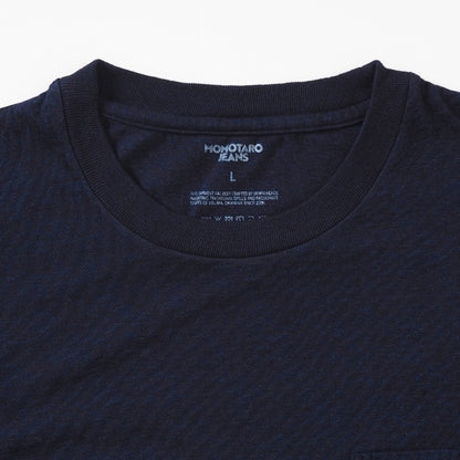 MOMOTARO JEANS 桃太郎ジーンズ Tシャツ 半袖 ポケット 二本線 日本製 (MXTS1040)