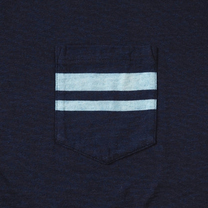MOMOTARO JEANS 桃太郎ジーンズ Tシャツ 半袖 ポケット 二本線 日本製 (MXTS1040)