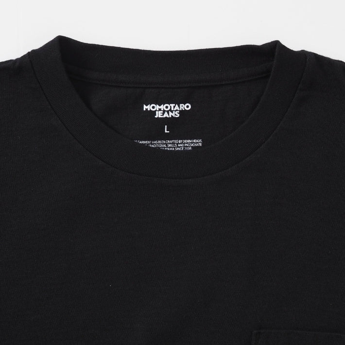 MOMOTARO JEANS 桃太郎ジーンズ Tシャツ 半袖 ポケット 二本線 日本製 (MXTS1041)