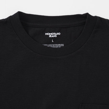 MOMOTARO JEANS 桃太郎ジーンズ Tシャツ 半袖 ポケット 二本線 日本製 (MXTS1041)