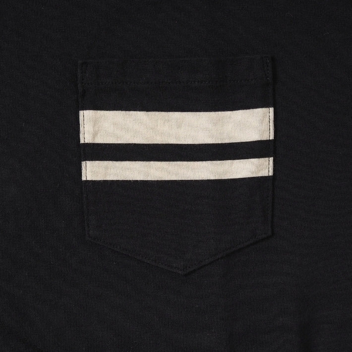 MOMOTARO JEANS 桃太郎ジーンズ Tシャツ 半袖 ポケット 二本線 日本製 (MXTS1041)