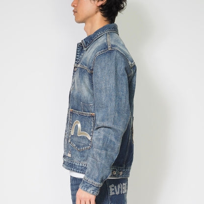 EVISU エヴィス デニムジャケット Gジャン マルチポケット 綿100% (2ESHTM6DJ1008)