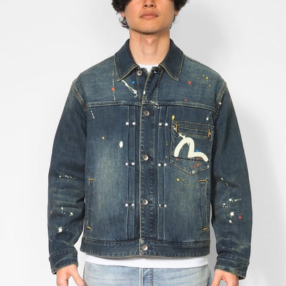 EVISU エヴィス デニムジャケット Gジャン 大黒 スプラッシュ カモメ (2ESHTM6DJ1010)