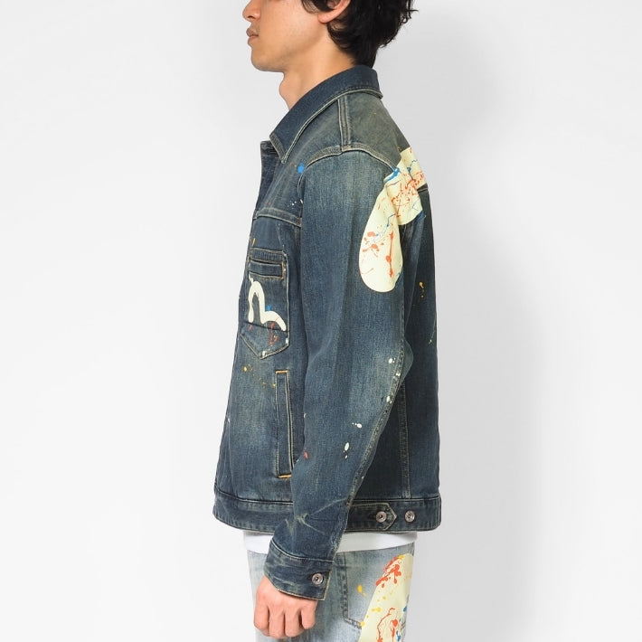 EVISU エヴィス デニムジャケット Gジャン 大黒 スプラッシュ カモメ (2ESHTM6DJ1010)