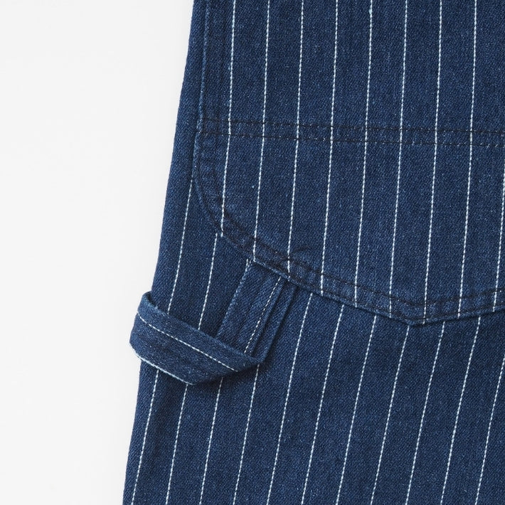 【セール24%OFF】ペインターパンツ メンズ デニム ストライプ ワイド ルーズ V-men (963445)