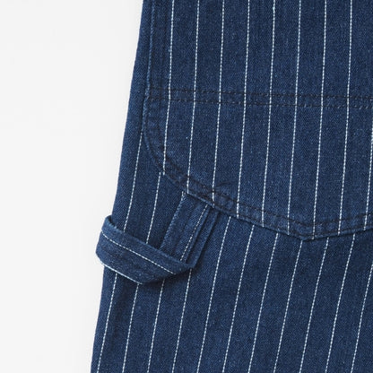 【セール24%OFF】ペインターパンツ メンズ デニム ストライプ ワイド ルーズ V-men (963445)