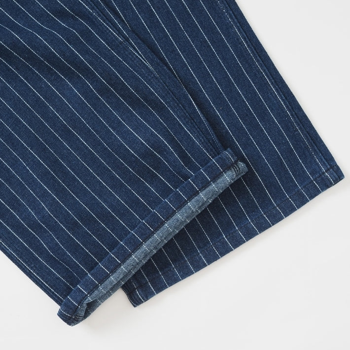 【セール24%OFF】ペインターパンツ メンズ デニム ストライプ ワイド ルーズ V-men (963445)