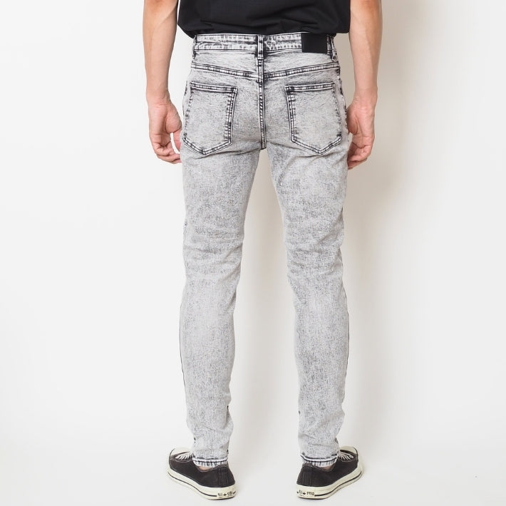 【セール40%OFF】スキニー デニムパンツ ブリーチ ストレッチ Fun Beat (953429)