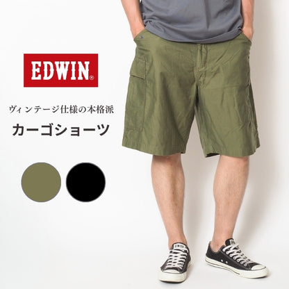 EDWIN エドウィン カーゴショーツ ワイド バックサテン (EK9301)