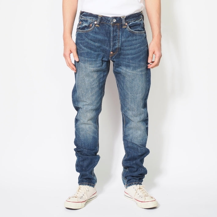 EVISU エヴィス デニムパンツ マルチポケット #2017 テーパード セルビッジ 綿100% (2ESHTM6JE1050)