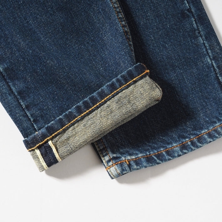 EVISU エヴィス デニムパンツ マルチポケット #2017 テーパード セルビッジ 綿100% (2ESHTM6JE1050)