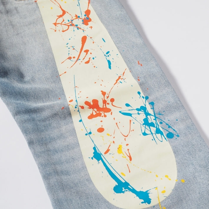 EVISU エヴィス デニムパンツ 大黒 スプラッシュ #2020 レギュラー 綿100% (2ESHTM6JE1052)