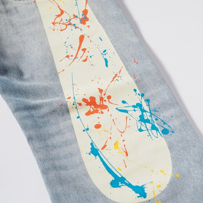 EVISU エヴィス デニムパンツ 大黒 スプラッシュ #2020 レギュラー 綿100% (2ESHTM6JE1052)