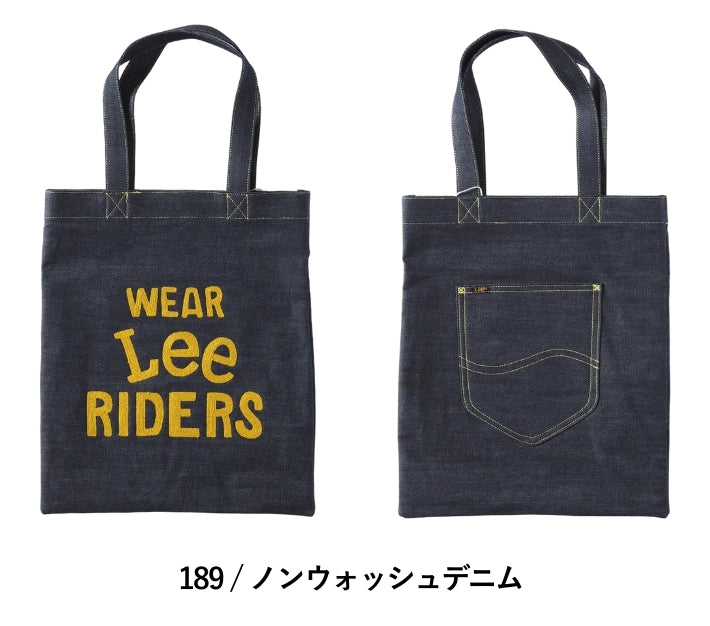 Lee リー トートバッグ 刺繍 デニム コットンサテン (LA0714)