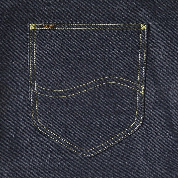 Lee リー トートバッグ 刺繍 デニム コットンサテン (LA0714)