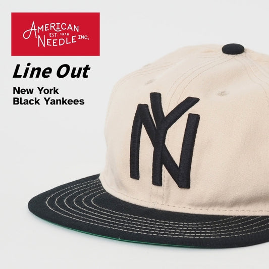 AMERICAN NEEDLE アメリカンニードル ベースボールキャップ 帽子 NY フラットバイザー (SMU700A-NBY)